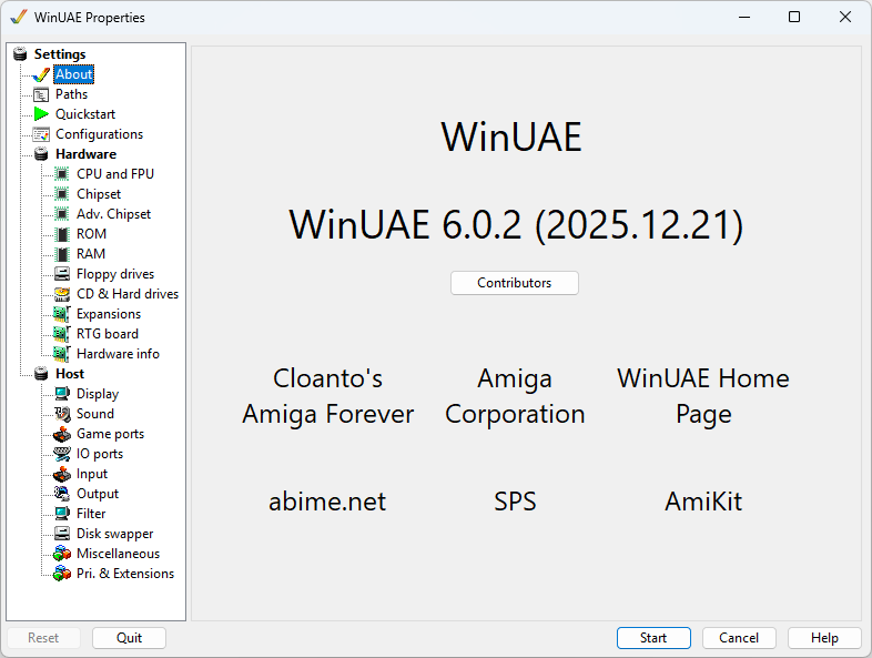 WinUAE - About