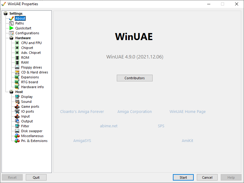 WinUAE - About